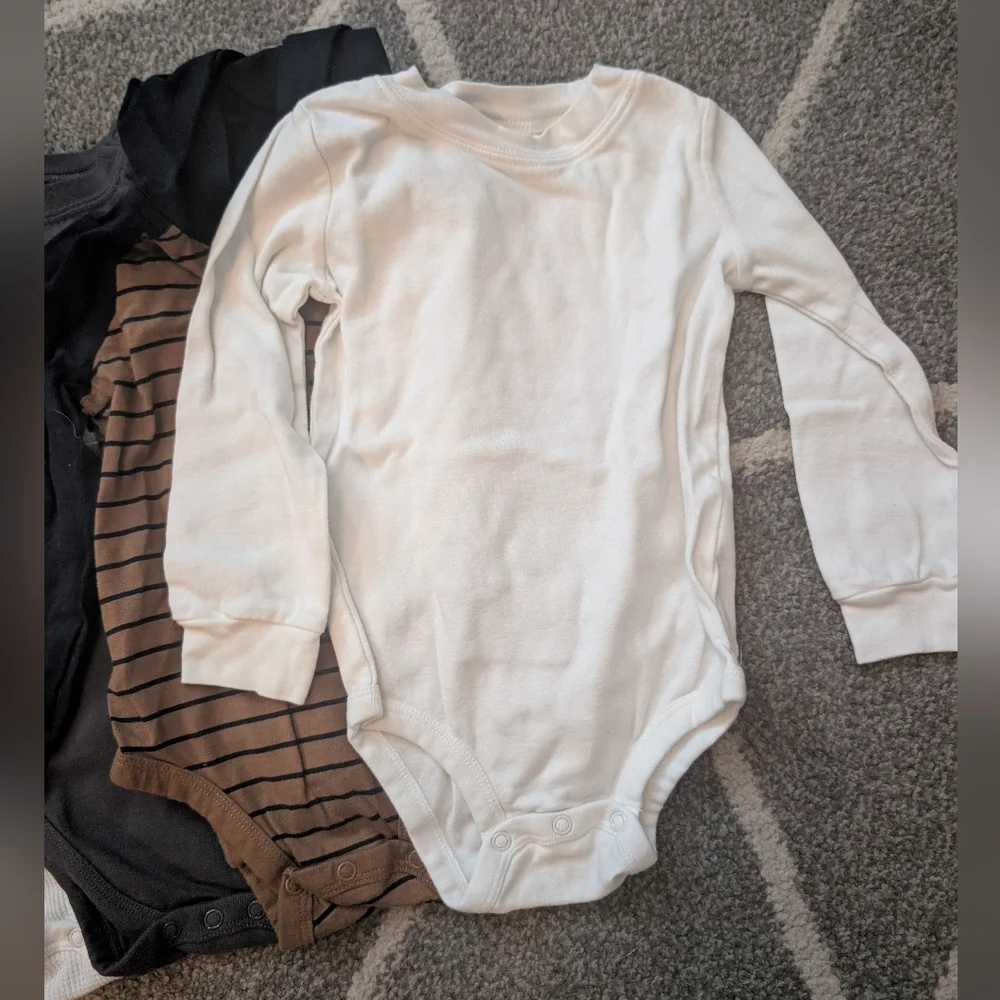 Carters 24M Onesie Bundle Of 5 Long Sleeve‎ Boy NWOT